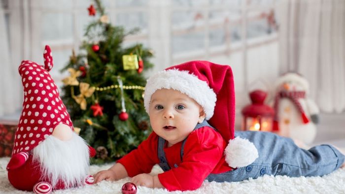 Nón Noel phong cách cho trẻ sơ sinh